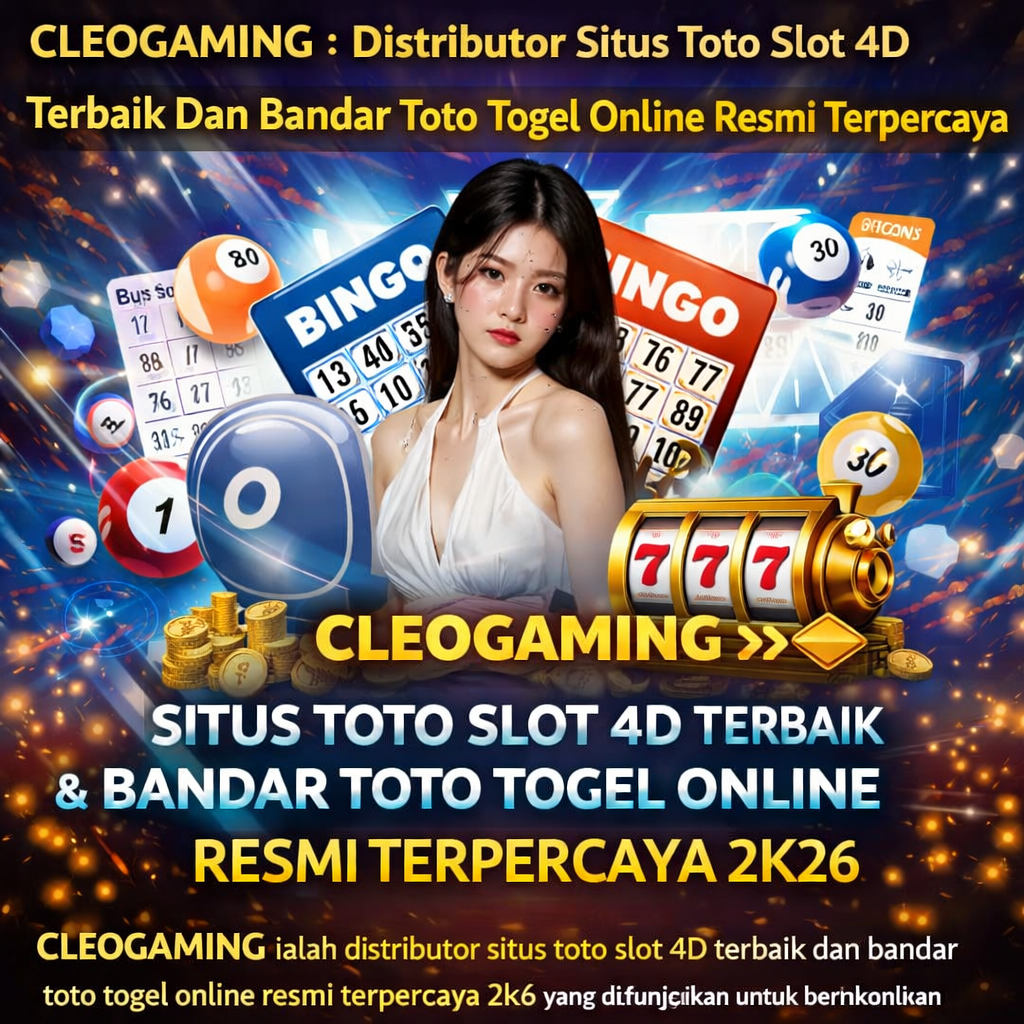 CLEOGAMING ialah distributor situs toto slot 4D terbaik dan bandar toto togel online resmi terpercaya 2k26 yang difungsikan untuk memberikan jembatan ke pemain toto togel online.