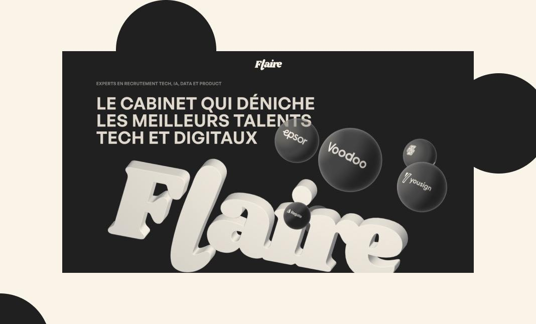 Flaire is an Agency Screenshot